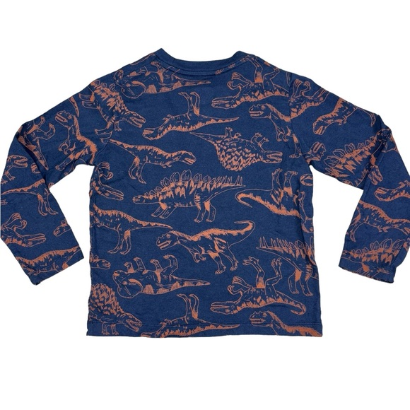 GAP Like New Dinosaur Long Sleeve Shirt Size 5 Navy Blue - Picture 10 of 10